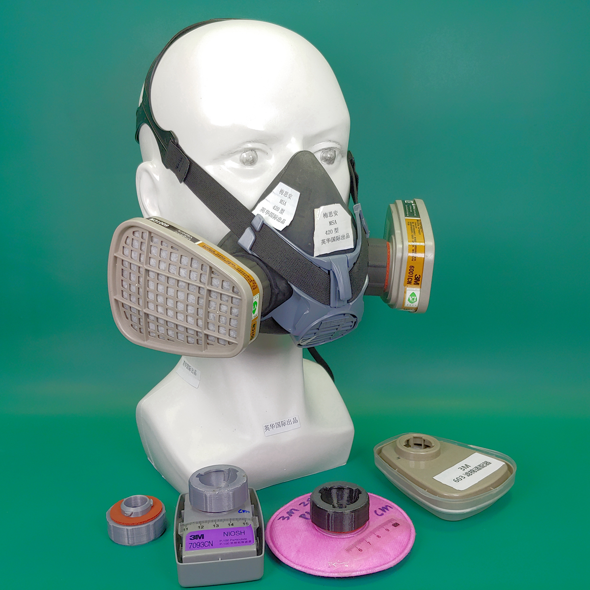 梅思安面罩转3M系列滤毒盒转换头