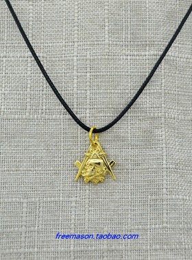 欧美款共济会骷髅头百搭配饰吊坠