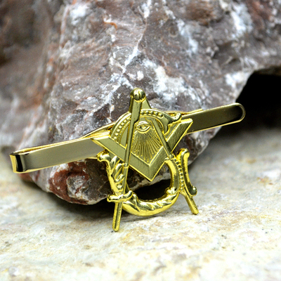 立体镂空金色男士百搭领带夹定制