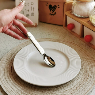 带便捷盒 食品级304不锈钢勺子儿童吃饭餐具儿童勺宝宝卡通饭勺汤