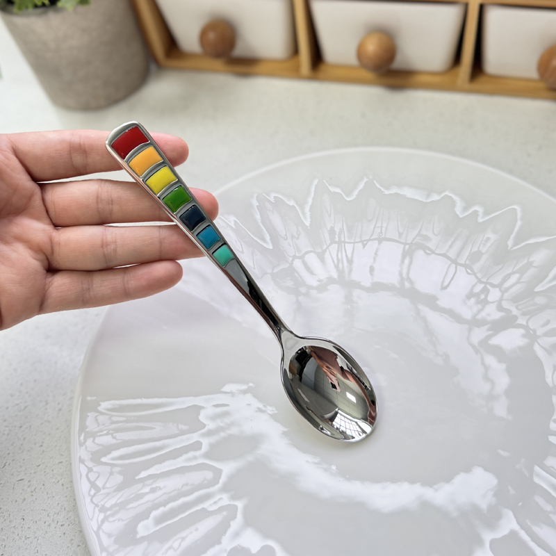 北欧不锈钢勺子幼儿园创意学生