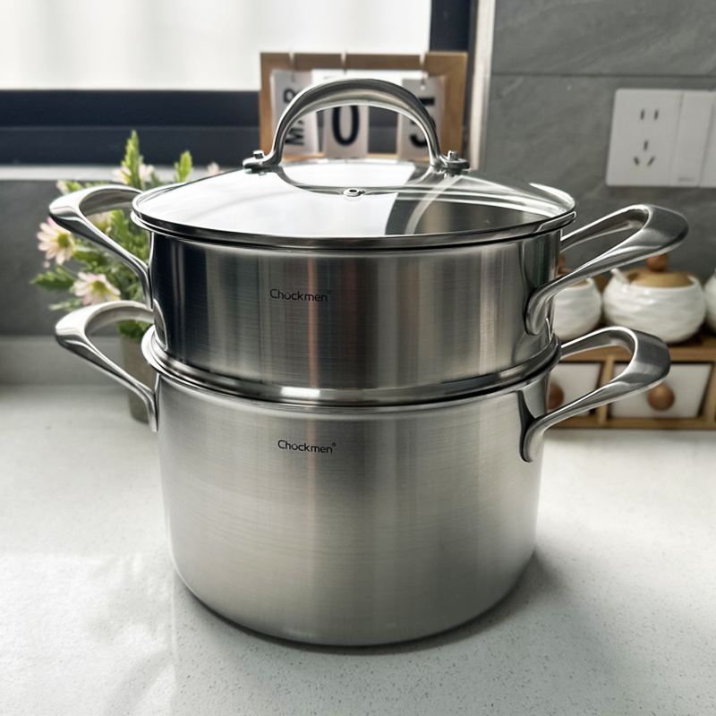 chockmen大容量汤锅6升容量蒸锅