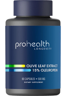 美国Prohealth产品 橄榄叶提取物 15%橄榄苦苷 500毫克60 粒胶囊
