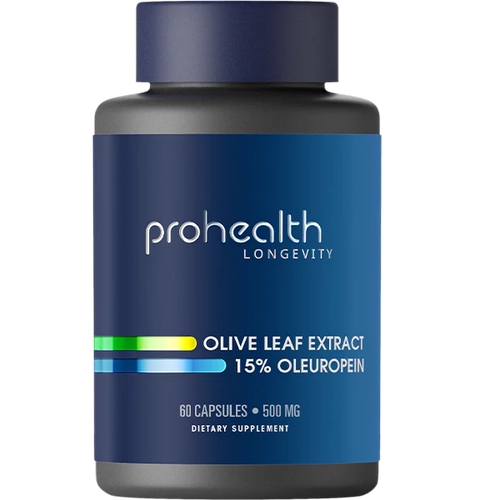 美国Prohealth产品 橄榄叶提取物 15%橄榄苦苷 500毫克60 粒胶囊