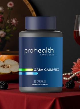 美国ProHealth GABA Calm-Plex 镇静复合剂60粒快速平静深度放松