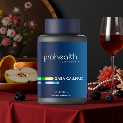 美国ProHealth GABA Calm-Plex 镇静复合剂60粒快速平静深度放松