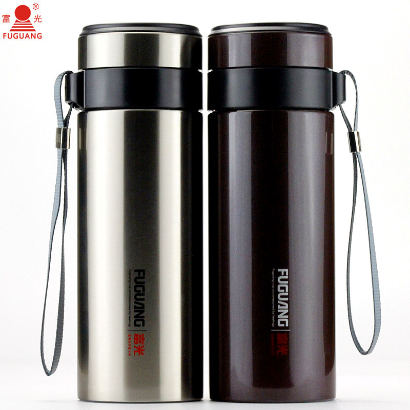 富光不锈钢保温杯 男女士居家办公泡茶杯独立茶隔 团购刻字印logo