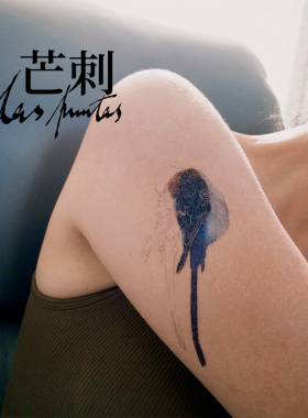 芒刺原创|虎皮鹦鹉|国风彩绘防水持久新中式鸟纹身贴|夜访吸血鬼