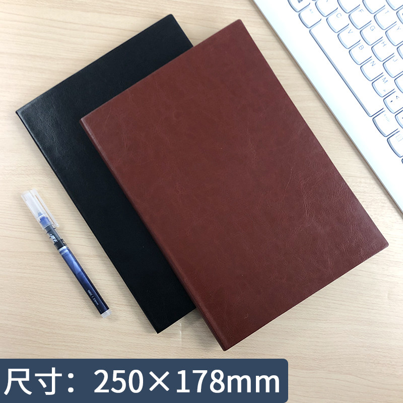 加厚1876皮面商务笔记本18k记事本简约日记工作本子办公本子会议