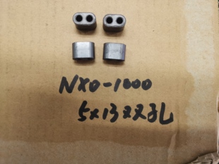 镍锌磁环5*13双孔天线巴伦用NXO-100双孔磁芯 13x17x8mm孔径5mm，