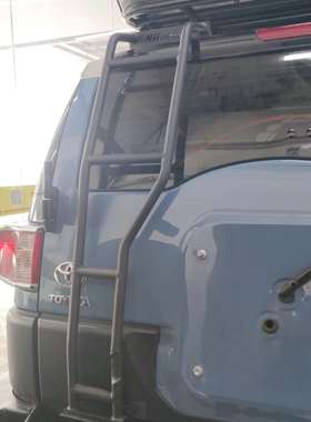 三洪星 FJ酷路泽 NII 不锈钢 黑色 后梯 尾梯 楼梯 爬梯