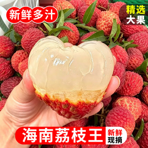海南荔枝王火山岩新鲜超大荔枝当季水果现货顺丰京东空运整箱包邮