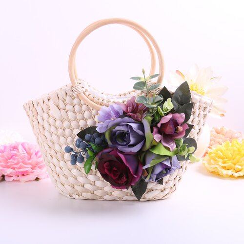 花朵女款日韩风编织包全国包邮