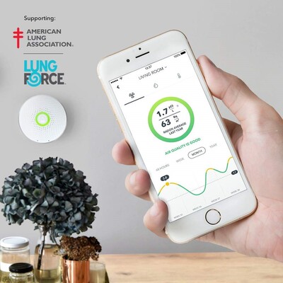 美国原装进口AirThings 智能氡气仪检测仪带温湿度检测蓝牙.