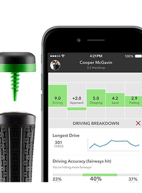Arccos GPS 360高尔夫挥杆训练分析实时统计练习器 高尔夫GPS.