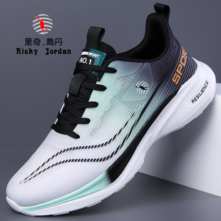 里奇乔丹男鞋春秋新款网面透气休闲运动鞋学生轻便软底减震跑步鞋