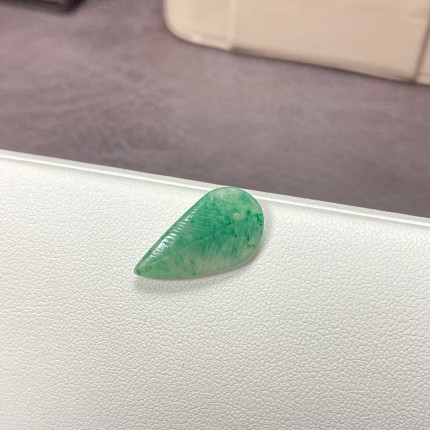 可心精选天然独山玉老料小叶子滴流挂坠件