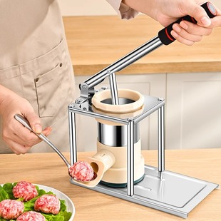 腊肠灌肠机手工制作香肠小型灌香肠神器 新型家用手动灌肠器立式