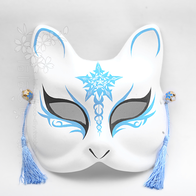 【完售定制展示】古风 狐狸 猫手绘面具 来图定制绘制图案