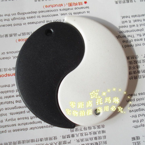 托玛琳吊坠 阴阳和合吊坠 吊坠 情侣吊坠