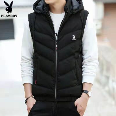马甲男士秋冬季韩版潮流羽绒棉马夹加厚保暖背心大码帅气坎肩外套