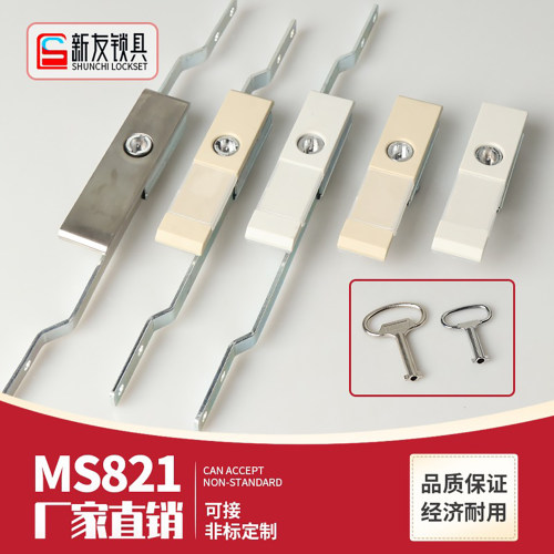 MS821仿威图柜锁配电柜天地连杆锁PS机柜AE箱配电箱机柜门锁S锁芯