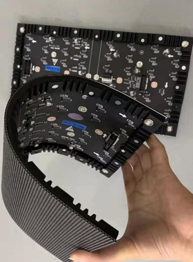 P1.5P1.8P2P4P3P2.5软模组曲面柔性圆环弧形全彩显示屏LED圆柱屏