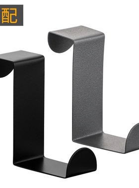 新款家用不锈钢橱柜s形Z型挂钩厨房宿舍柜门上门背式免打孔门后勾