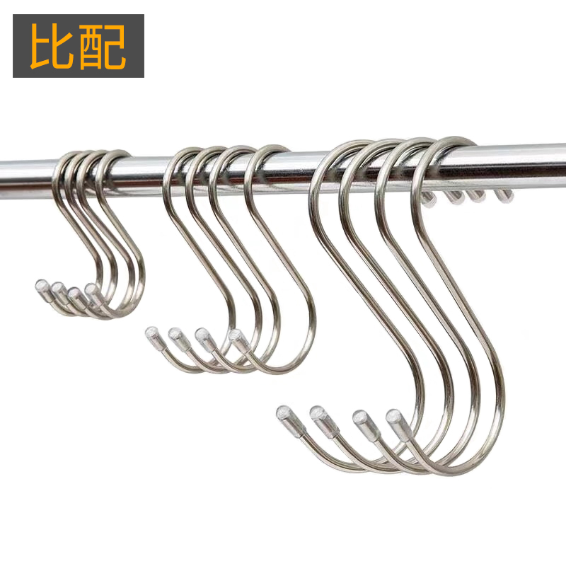 比配201不锈钢实心s形挂钩