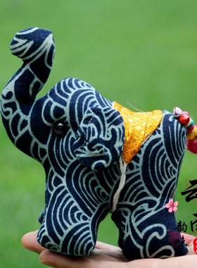 泰国布艺小象公仔摆件旅游纪念品