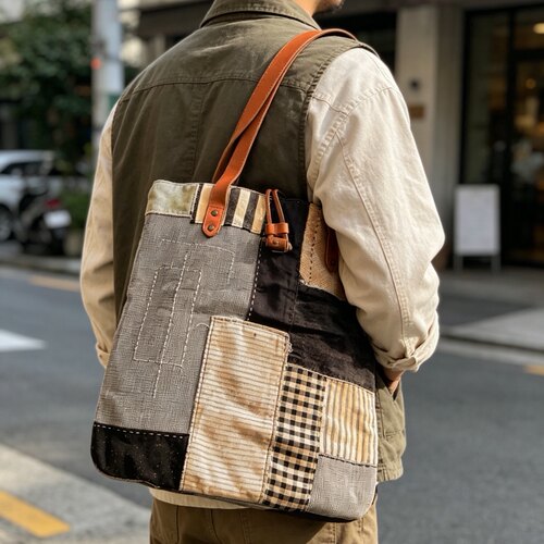polo复古风手工缝制单肩包