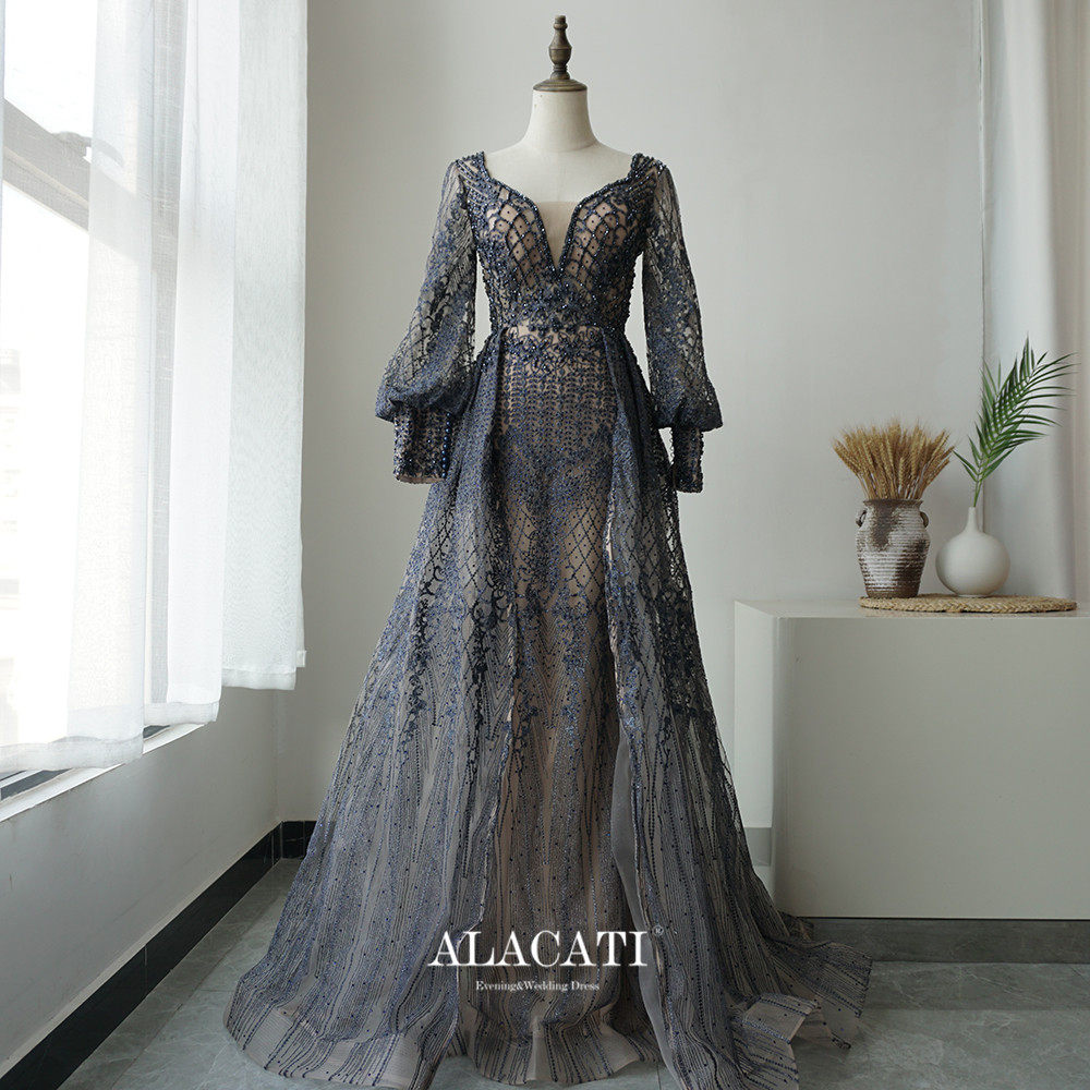 alacati高端迪拜优雅手臂晚礼服