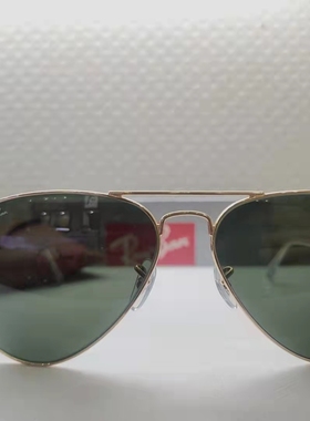 RayBan雷朋太阳镜飞行员款男女开车墨镜0RB3025深色玻璃片配近视