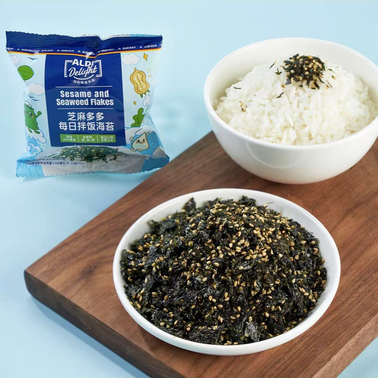 上海奥乐齐ALDI芝麻多多每日拌饭海苔70g超市代购富含膳食纤维