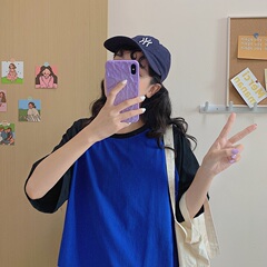 New summer short sleeve T-shirt made of real fabric cotton