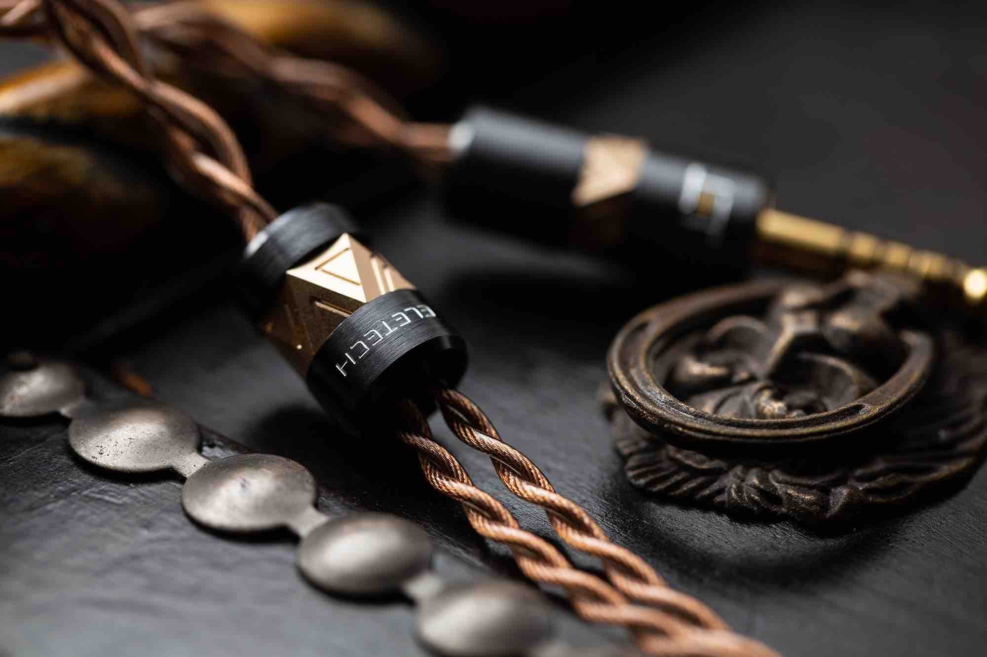 新加坡Element Raphael/拉斐尔单晶铜镀金铜金合金耳机升级线