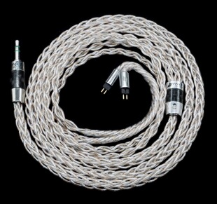 8芯铜镀银 新加坡Effect Lionheart 铜镀金耳塞升级线 Audio