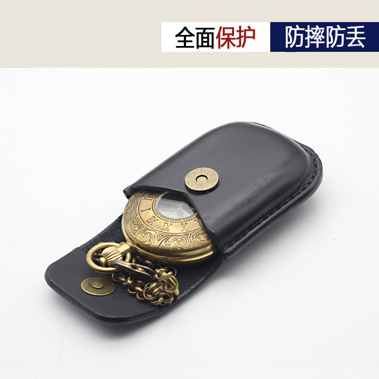 手工真皮怀表收纳保护皮套手表收纳盒手表袋表套旅行便携式套订做