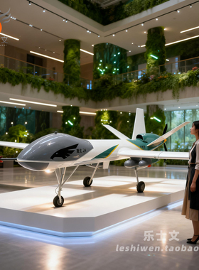 翼龙-2H气象型应急救灾型民用型翼龙2无人机模型摆件博物馆展品