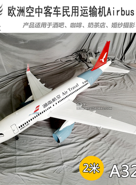 铁艺纯手工现代涡轮客机模型