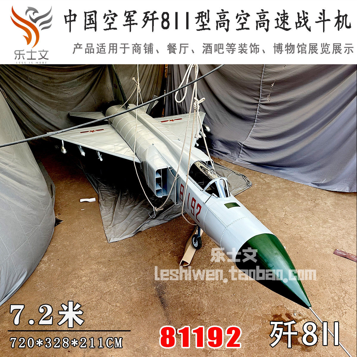 歼8-2 歼-8Ⅱ 歼八Ⅱ 歼击机 长须鲸-B 81192号 海空卫士王伟座机 - 实物图