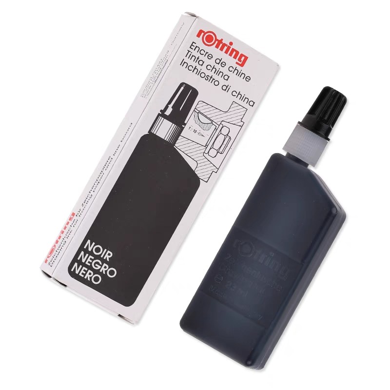 德国rotring红环可加墨水绘图针管笔 制图防水勾线笔动漫设计针笔