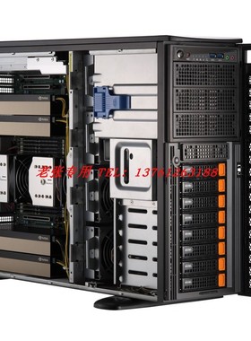 超微SYS-741GE-TNRT准系统支持4路H800 H100 80G GPU PCI-E5.0