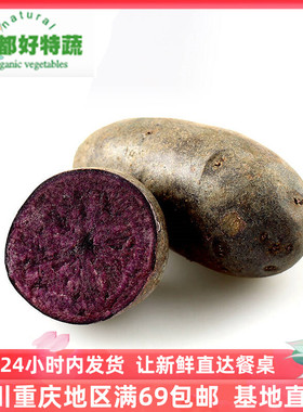 紫土豆新鲜特色蔬菜西餐食材顺丰包邮 Potatoes Purple 500g