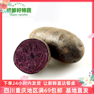紫土豆新鲜特色蔬菜西餐食材顺丰包邮 Potatoes Purple 500g