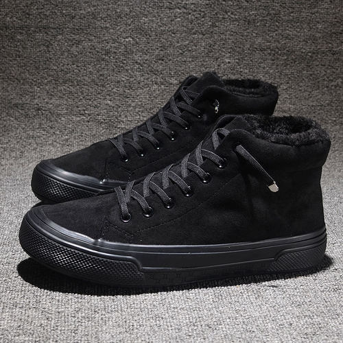 冬季保暖短筒雪地靴中帮加绒棉鞋