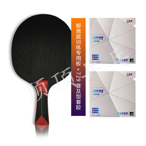 正品郗恩庭细手柄纯木乒乓球底板少儿碳素底板训练板成品拍 - 封面