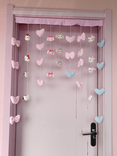 少女心门帘美乐蒂床帘窗帘装饰挂饰房间卧室门阳台宿舍教室隔断帘