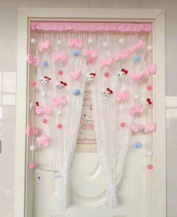 卡通门帘免打孔卡通装饰帘家用创意可爱挂帘学生宿舍挂饰成品新款