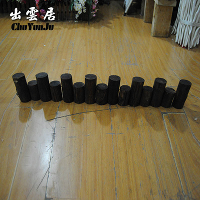 仿真篱笆道具碳化防腐木